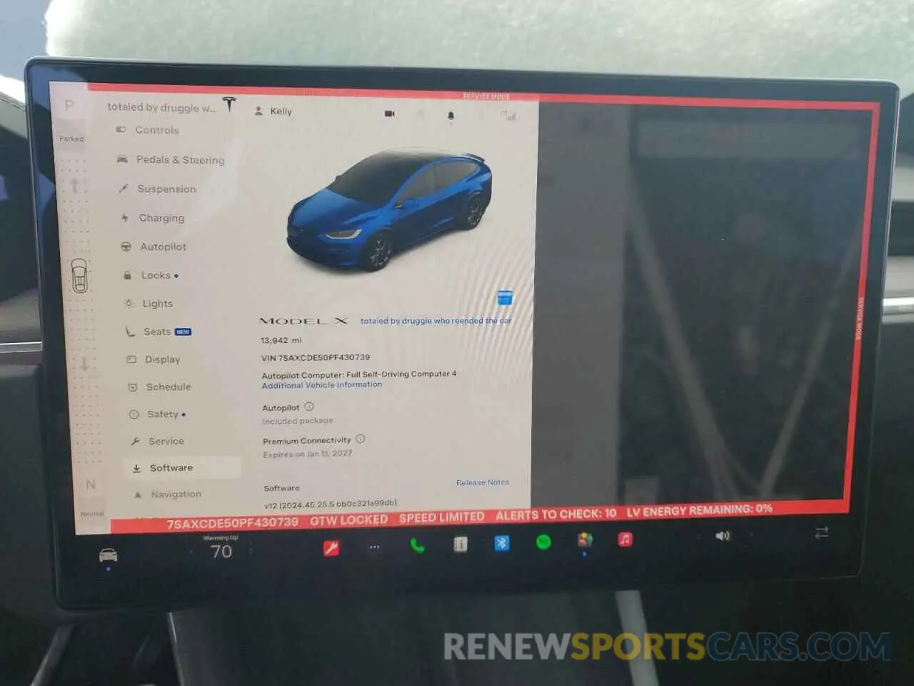 9 Photograph of a damaged car 7SAXCDE50PF430739 TESLA MODEL X 2023