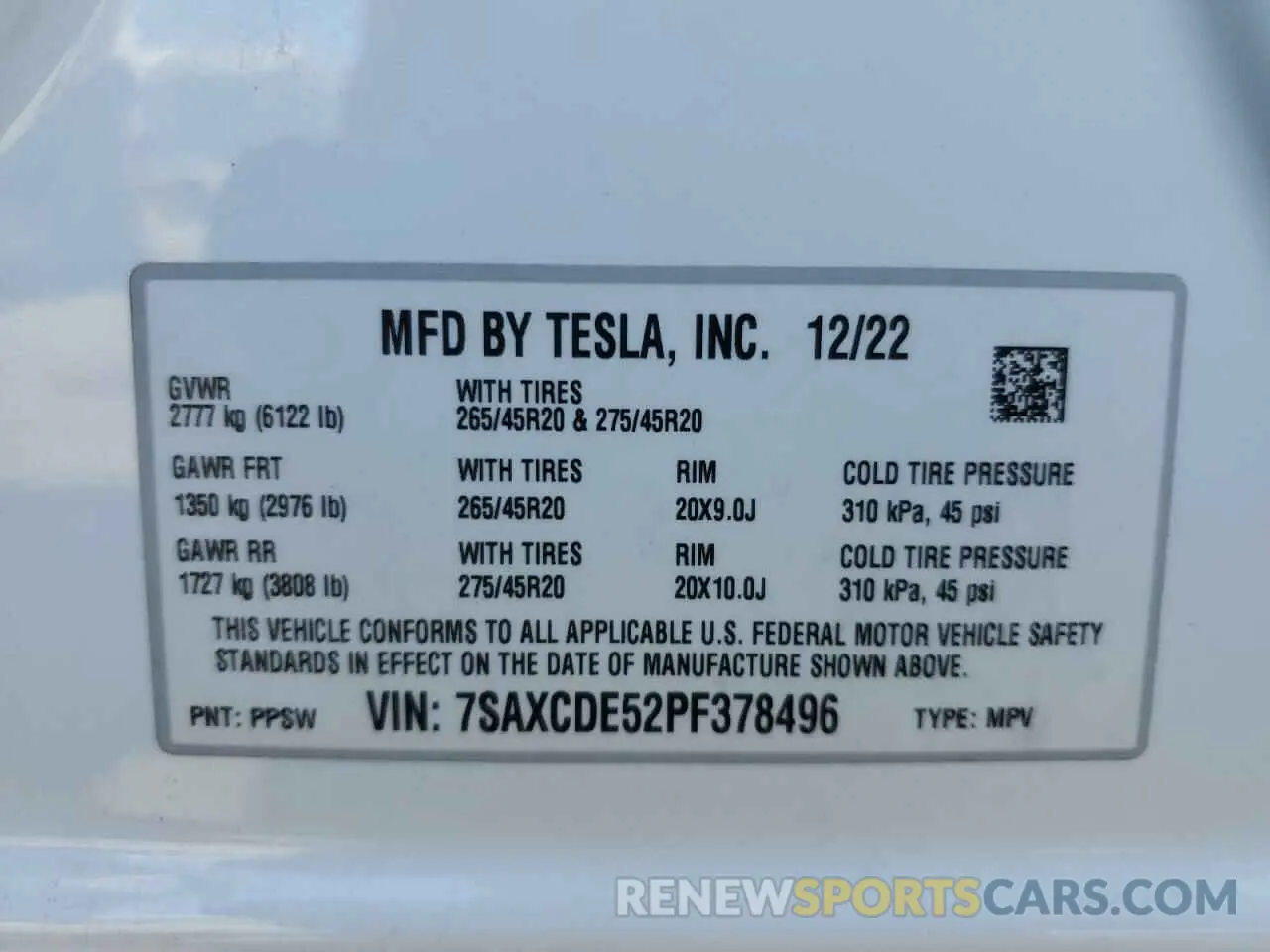 15 Фотография поврежденного автомобиля 7SAXCDE52PF378496 TESLA MODEL X 2023