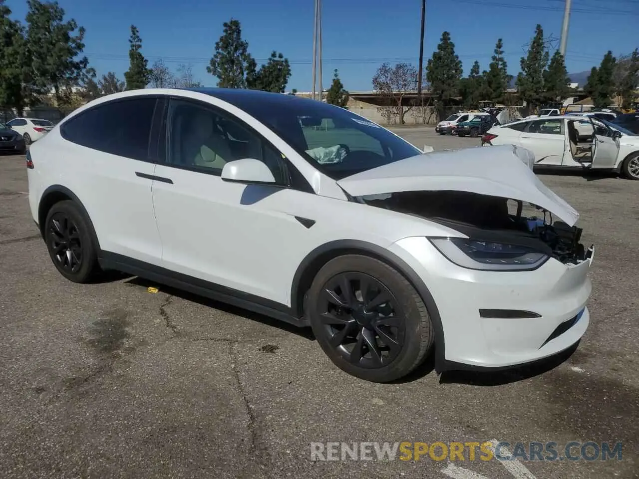4 Фотография поврежденного автомобиля 7SAXCDE52PF378496 TESLA MODEL X 2023