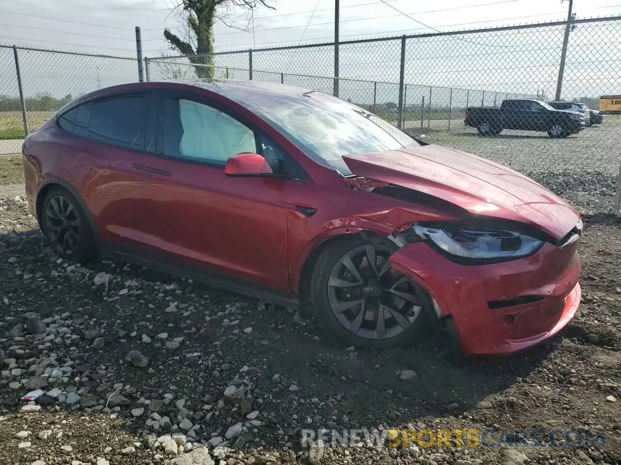 4 Фотография поврежденного автомобиля 7SAXCDE52PF431276 TESLA MODEL X 2023