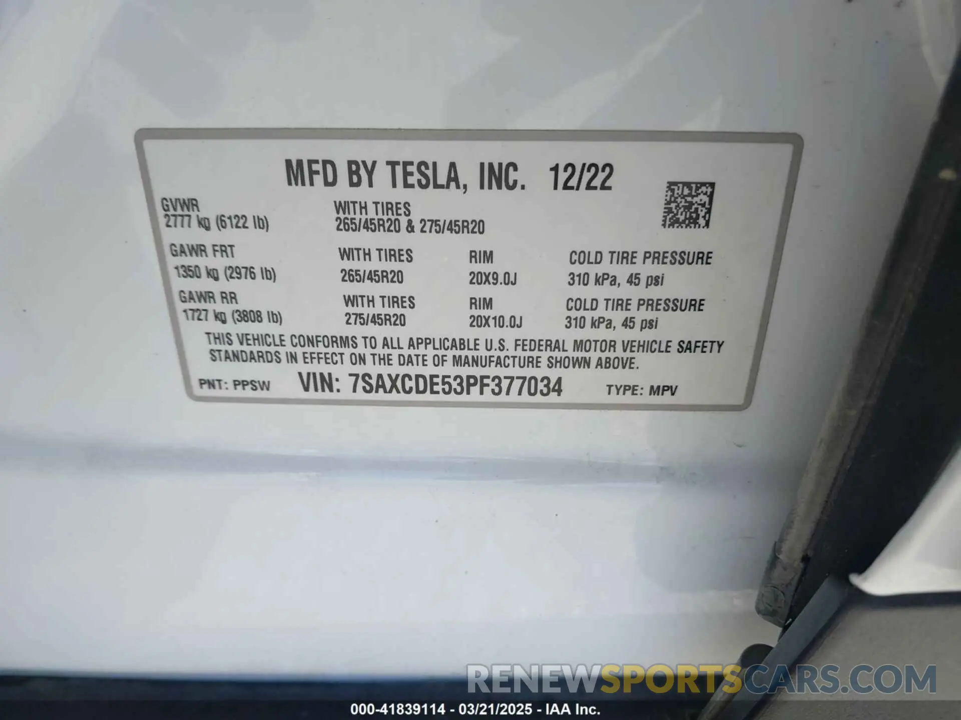9 Photograph of a damaged car 7SAXCDE53PF377034 TESLA MODEL X 2023