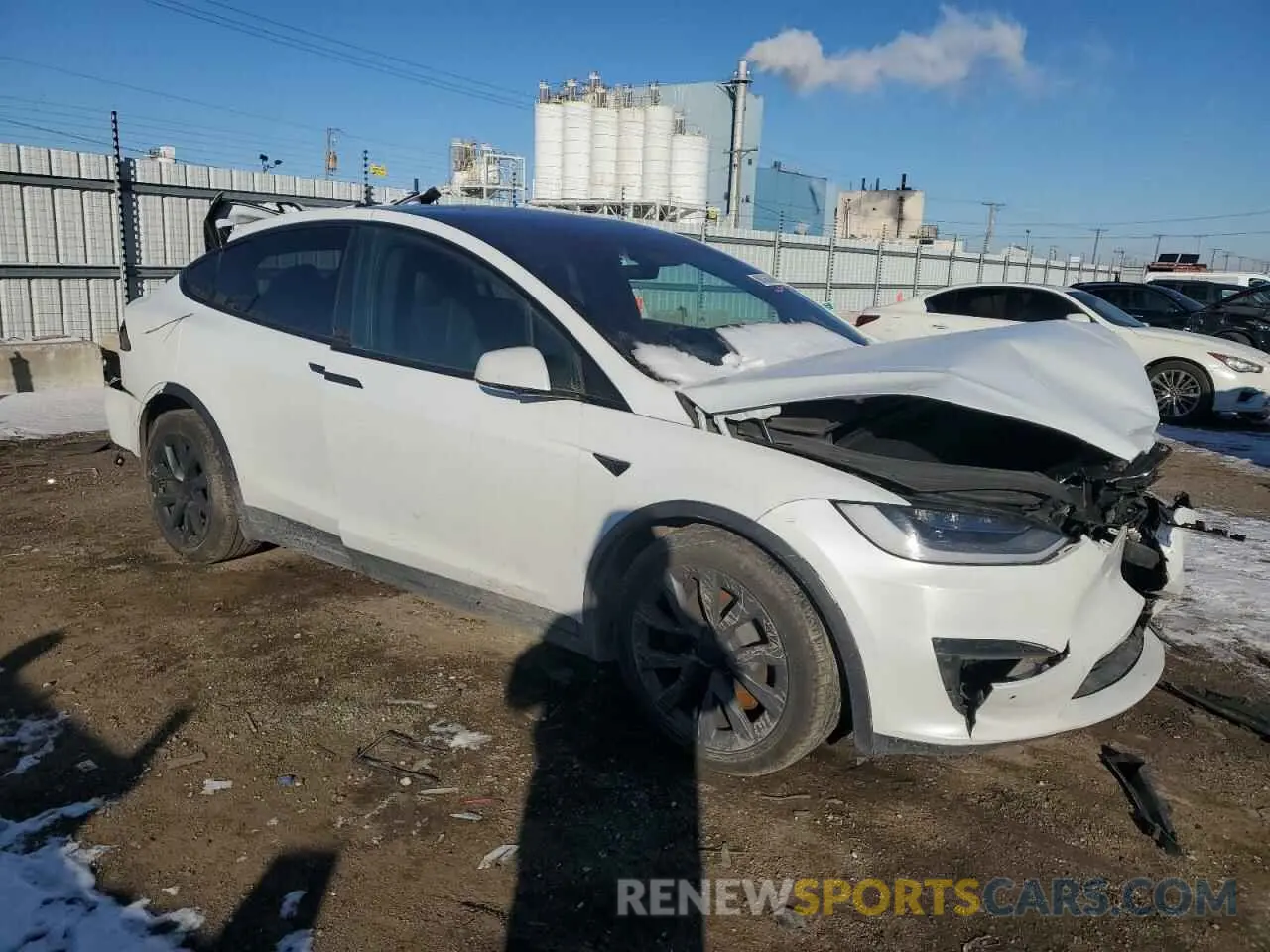 4 Фотография поврежденного автомобиля 7SAXCDE54PF378225 TESLA MODEL X 2023
