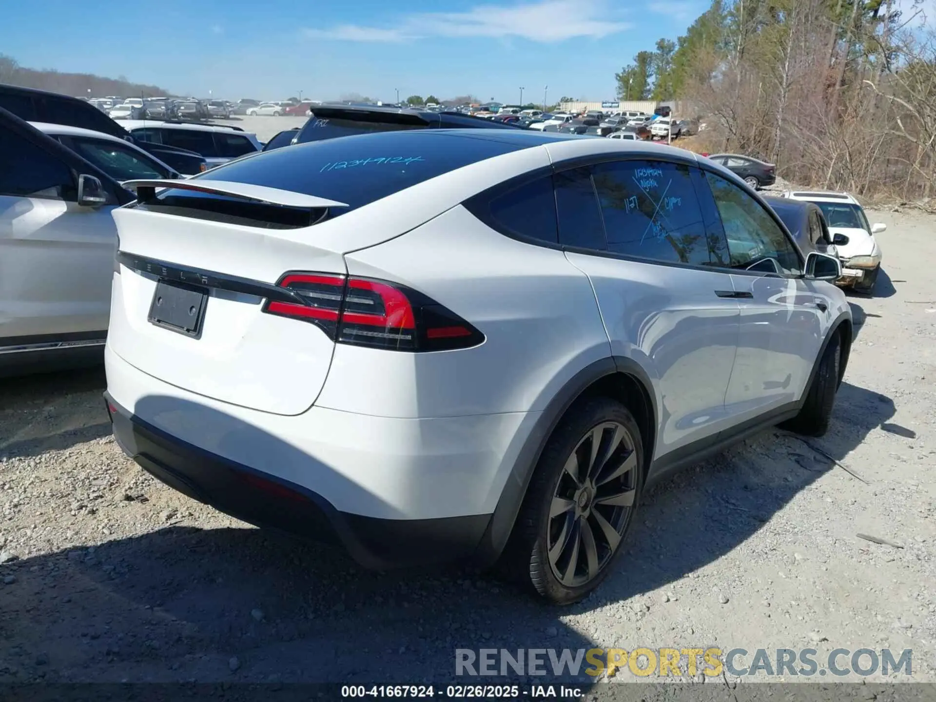 4 Фотография поврежденного автомобиля 7SAXCDE54PF430808 TESLA MODEL X 2023