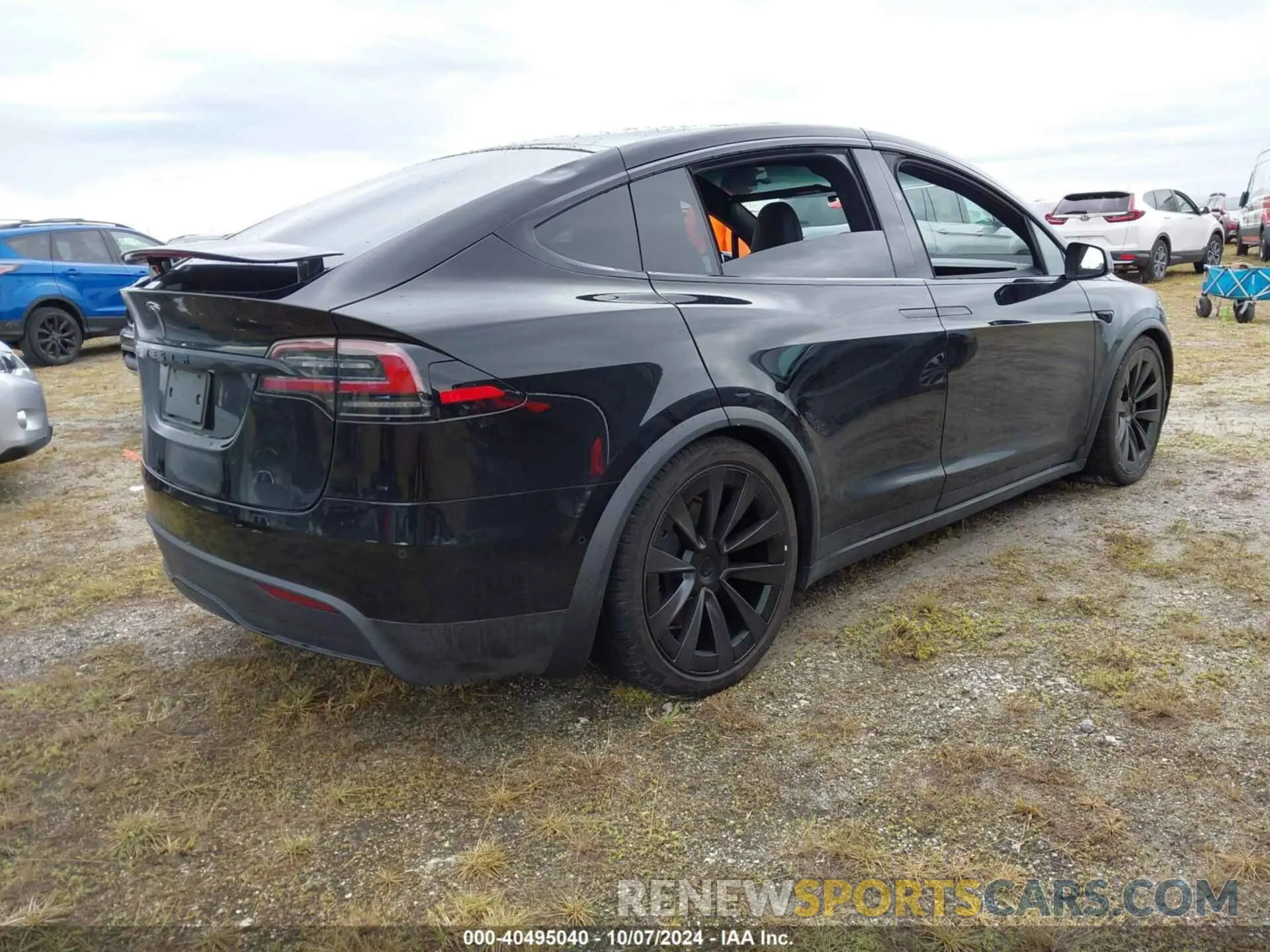 4 Фотография поврежденного автомобиля 7SAXCDE55PF365435 TESLA MODEL X 2023