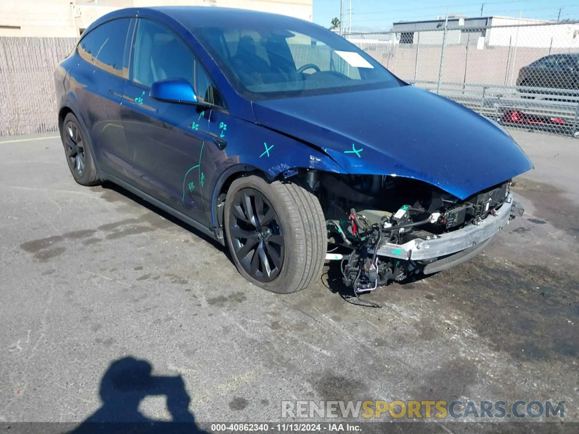 1 Photograph of a damaged car 7SAXCDE55PF411166 TESLA MODEL X 2023