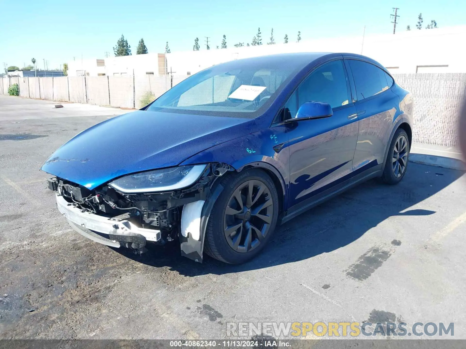 2 Photograph of a damaged car 7SAXCDE55PF411166 TESLA MODEL X 2023
