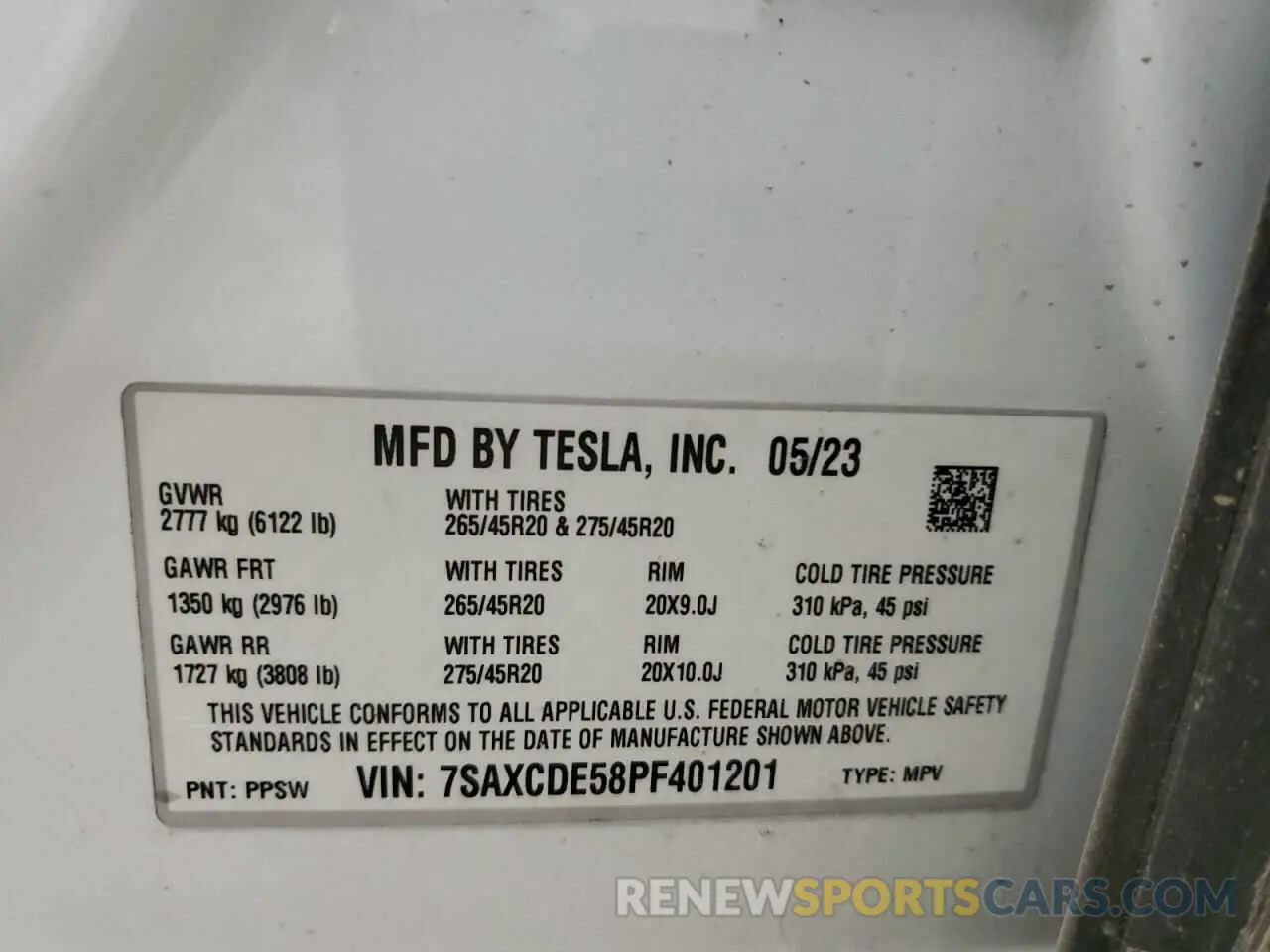 13 Photograph of a damaged car 7SAXCDE58PF401201 TESLA MODEL X 2023