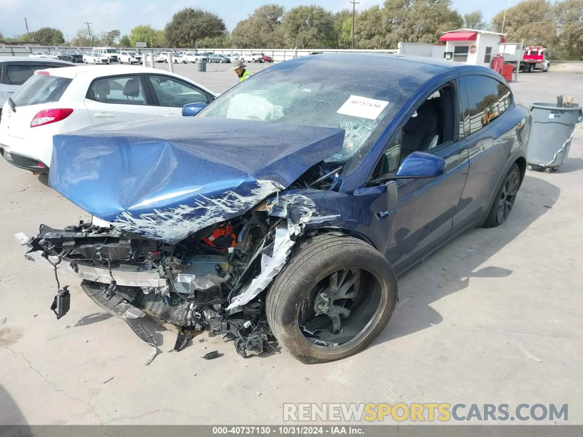 2 Photograph of a damaged car 7SAXCDE58PF417253 TESLA MODEL X 2023