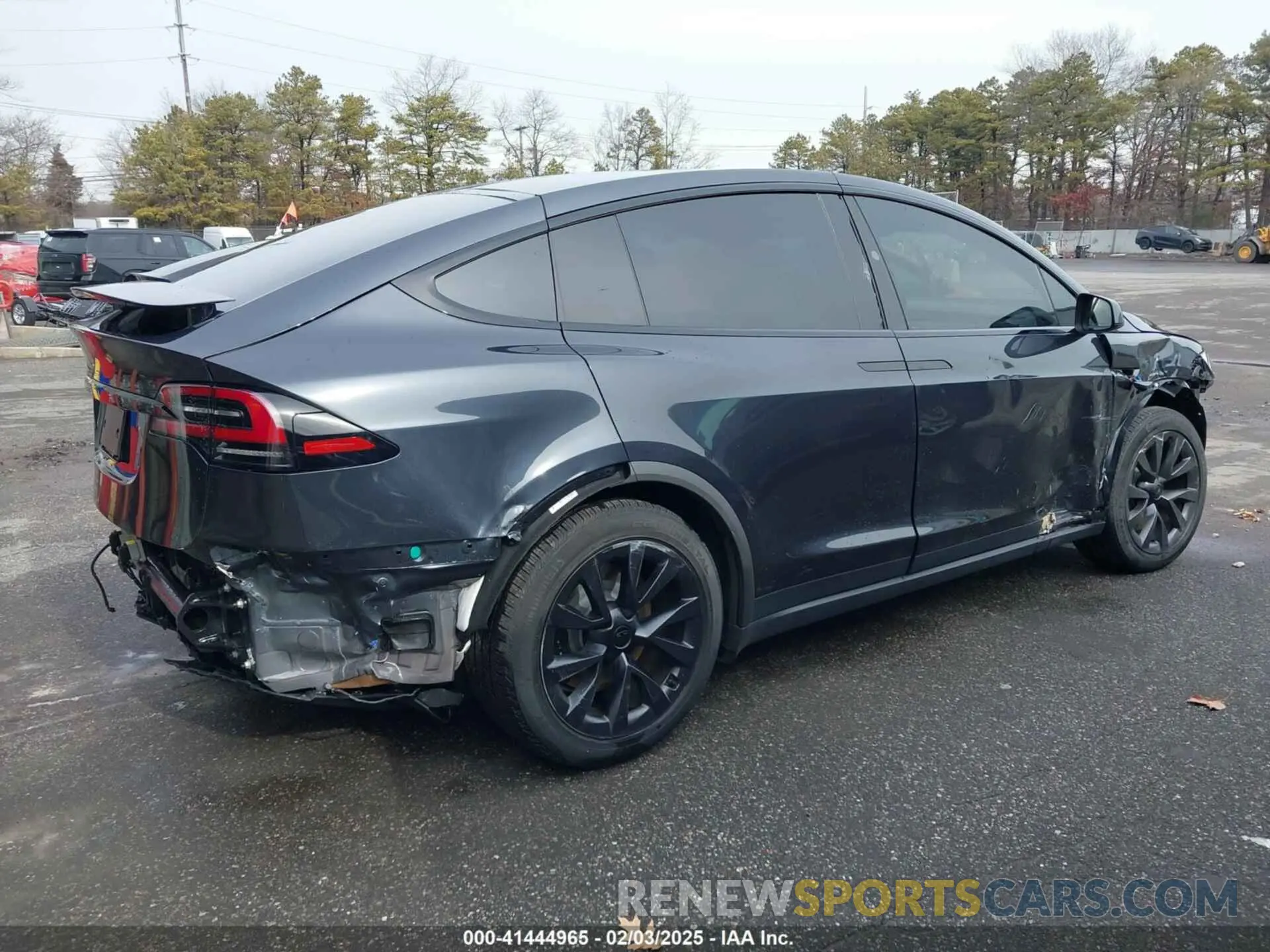4 Фотография поврежденного автомобиля 7SAXCAE50RF453410 TESLA MODEL X 2024