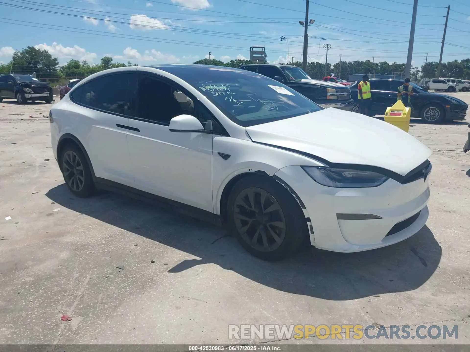 1 Photograph of a damaged car 7SAXCAE54RF449148 TESLA MODEL X 2024