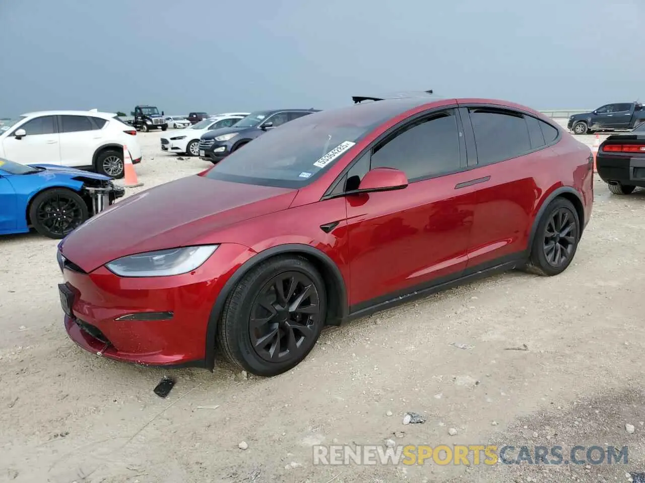 1 Photograph of a damaged car 7SAXCAE57RF444414 TESLA MODEL X 2024