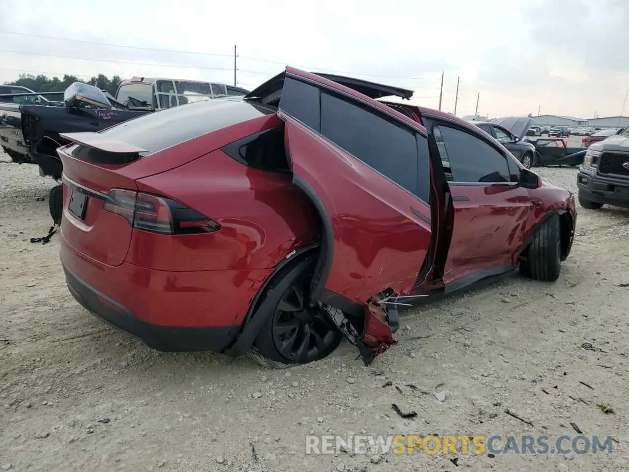 3 Photograph of a damaged car 7SAXCAE57RF444414 TESLA MODEL X 2024