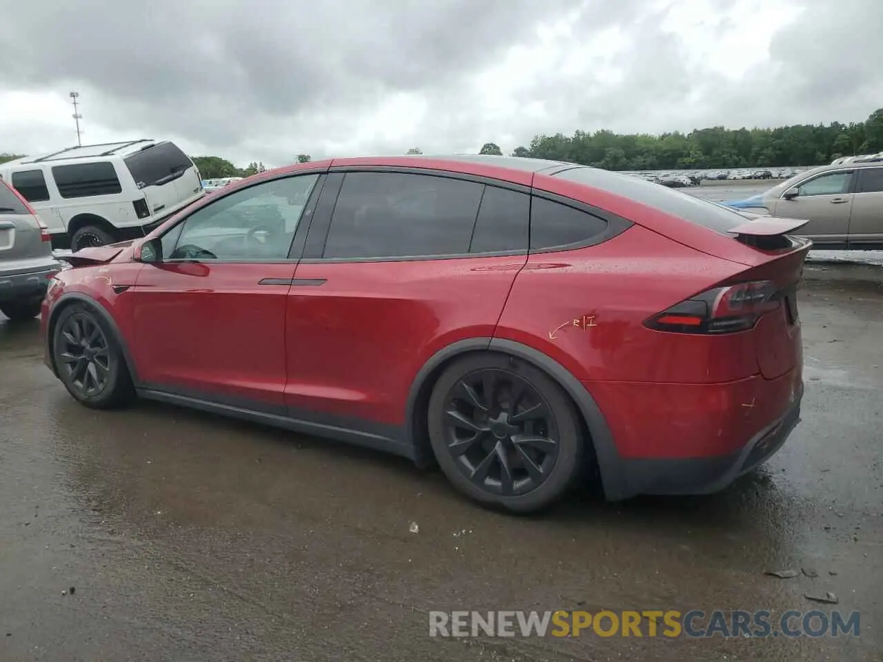 2 Photograph of a damaged car 7SAXCAE58RF437603 TESLA MODEL X 2024