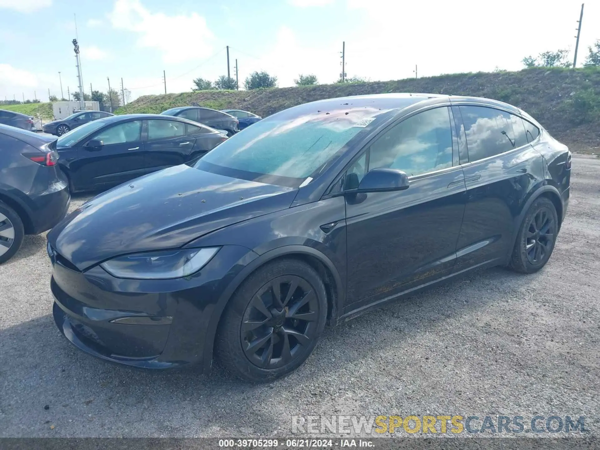 2 Фотография поврежденного автомобиля 7SAXCBE54RF444358 TESLA MODEL X 2024