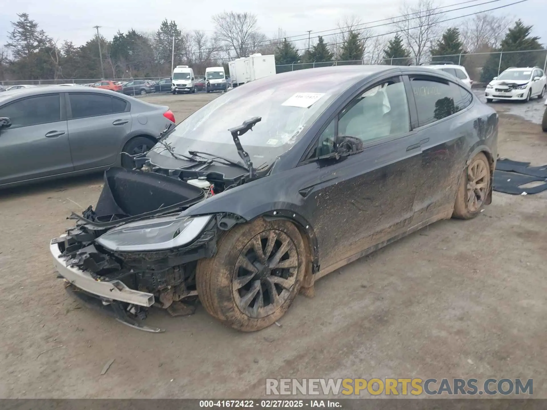 2 Photograph of a damaged car 7SAXCBE56RF435242 TESLA MODEL X 2024
