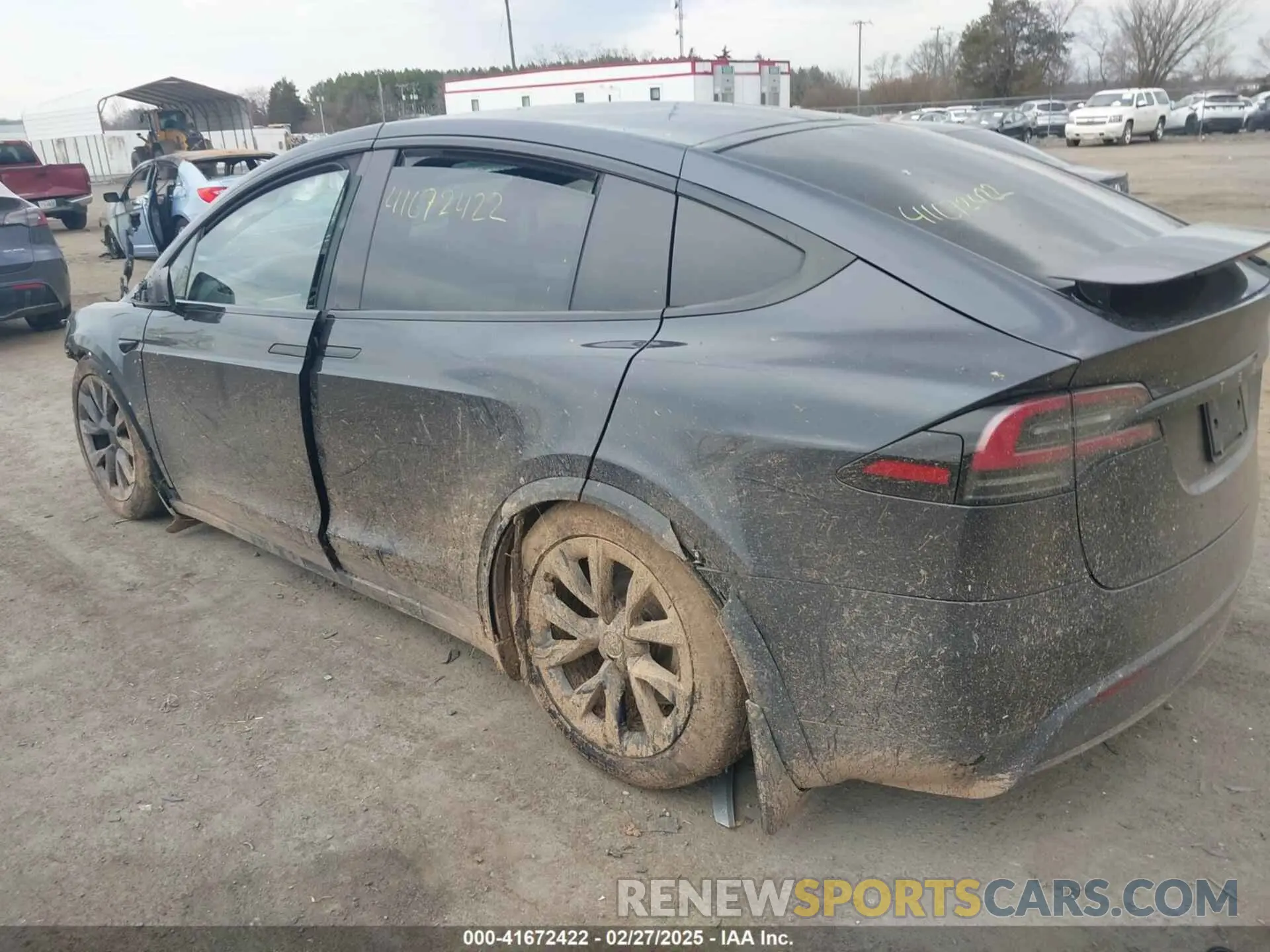 3 Photograph of a damaged car 7SAXCBE56RF435242 TESLA MODEL X 2024