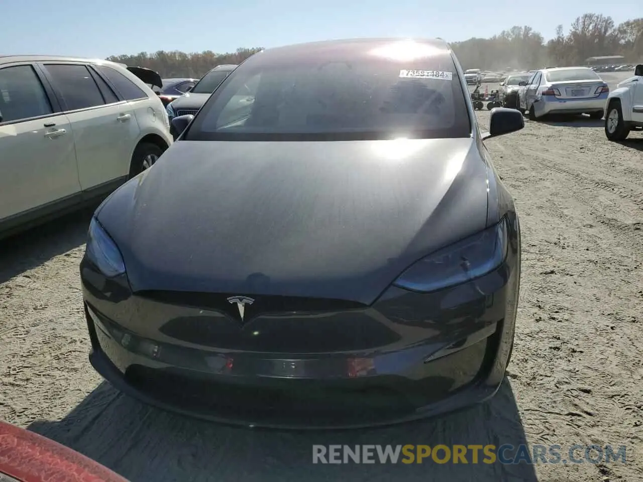 5 Фотография поврежденного автомобиля 7SAXCBE5XRF447328 TESLA MODEL X 2024