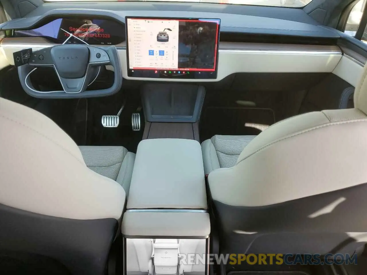 8 Фотография поврежденного автомобиля 7SAXCBE5XRF447328 TESLA MODEL X 2024