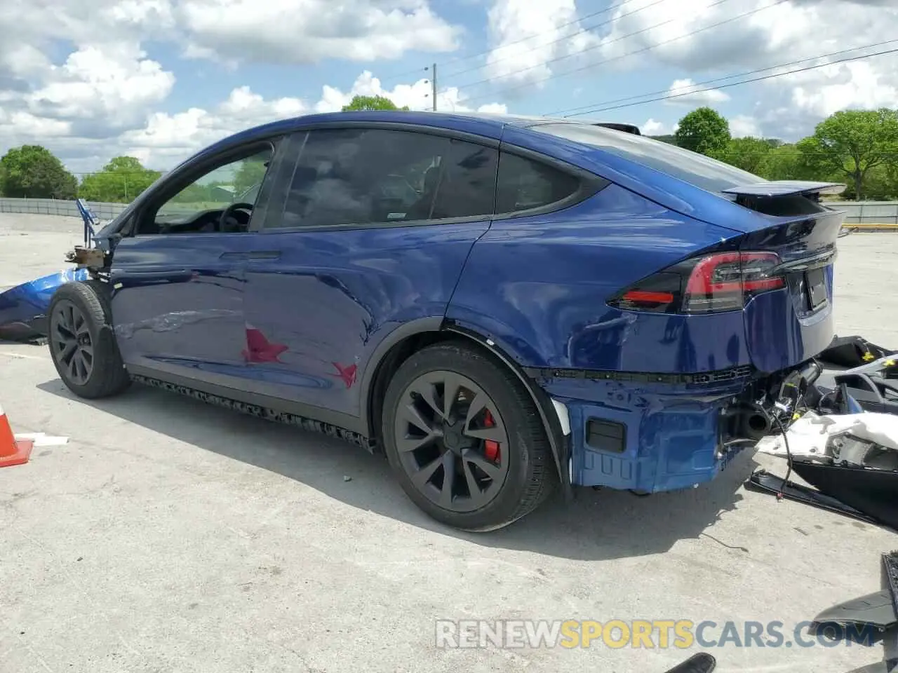 2 Фотография поврежденного автомобиля 7SAXCBE63RF446191 TESLA MODEL X 2024