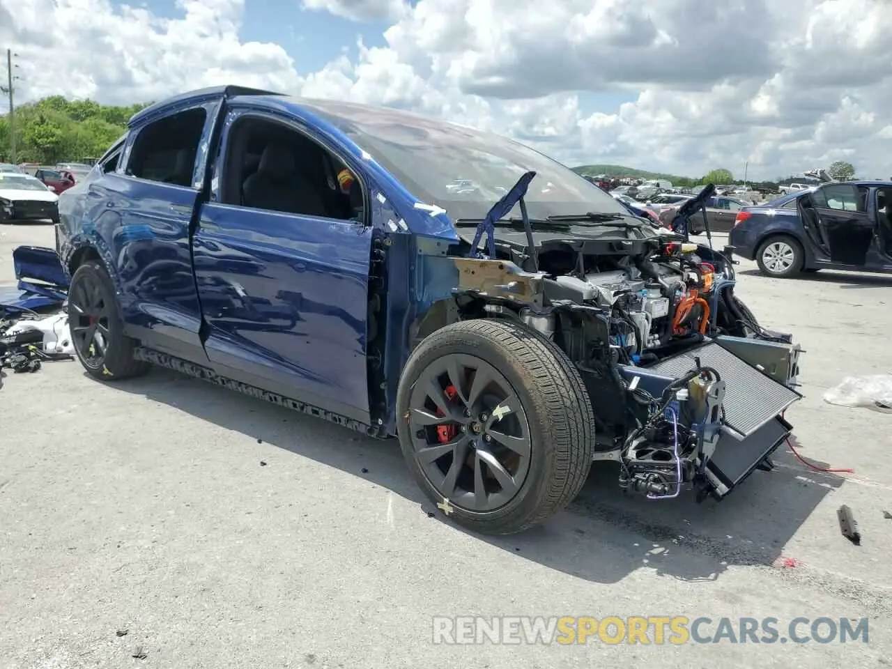 4 Фотография поврежденного автомобиля 7SAXCBE63RF446191 TESLA MODEL X 2024