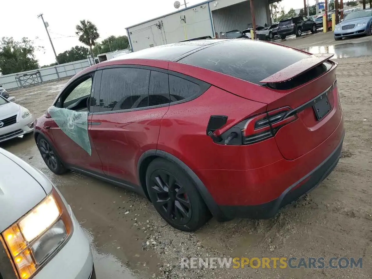 2 Photograph of a damaged car 7SAXCBE63RF449074 TESLA MODEL X 2024