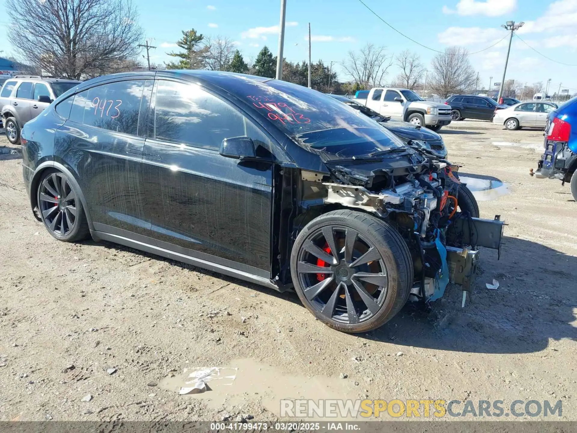 1 Photograph of a damaged car 7SAXCBE65RF444149 TESLA MODEL X 2024