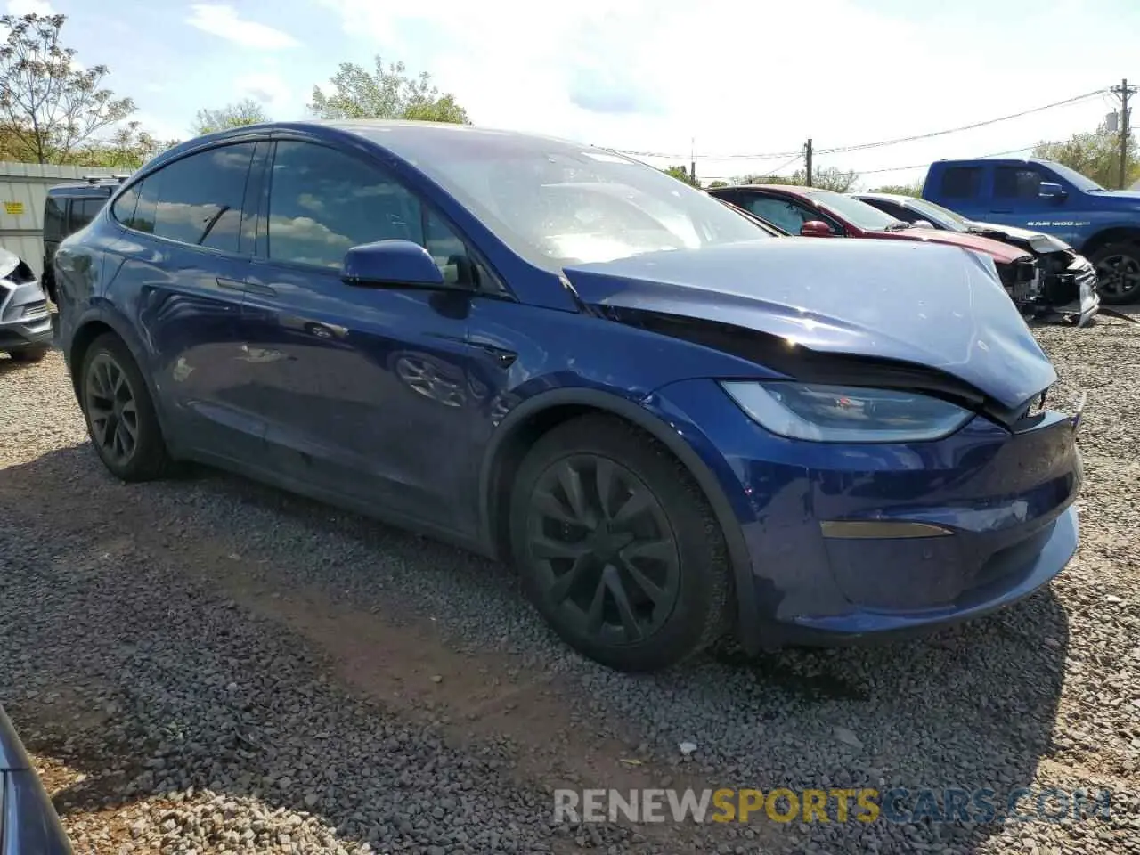 4 Фотография поврежденного автомобиля 7SAXCDE51RF439209 TESLA MODEL X 2024