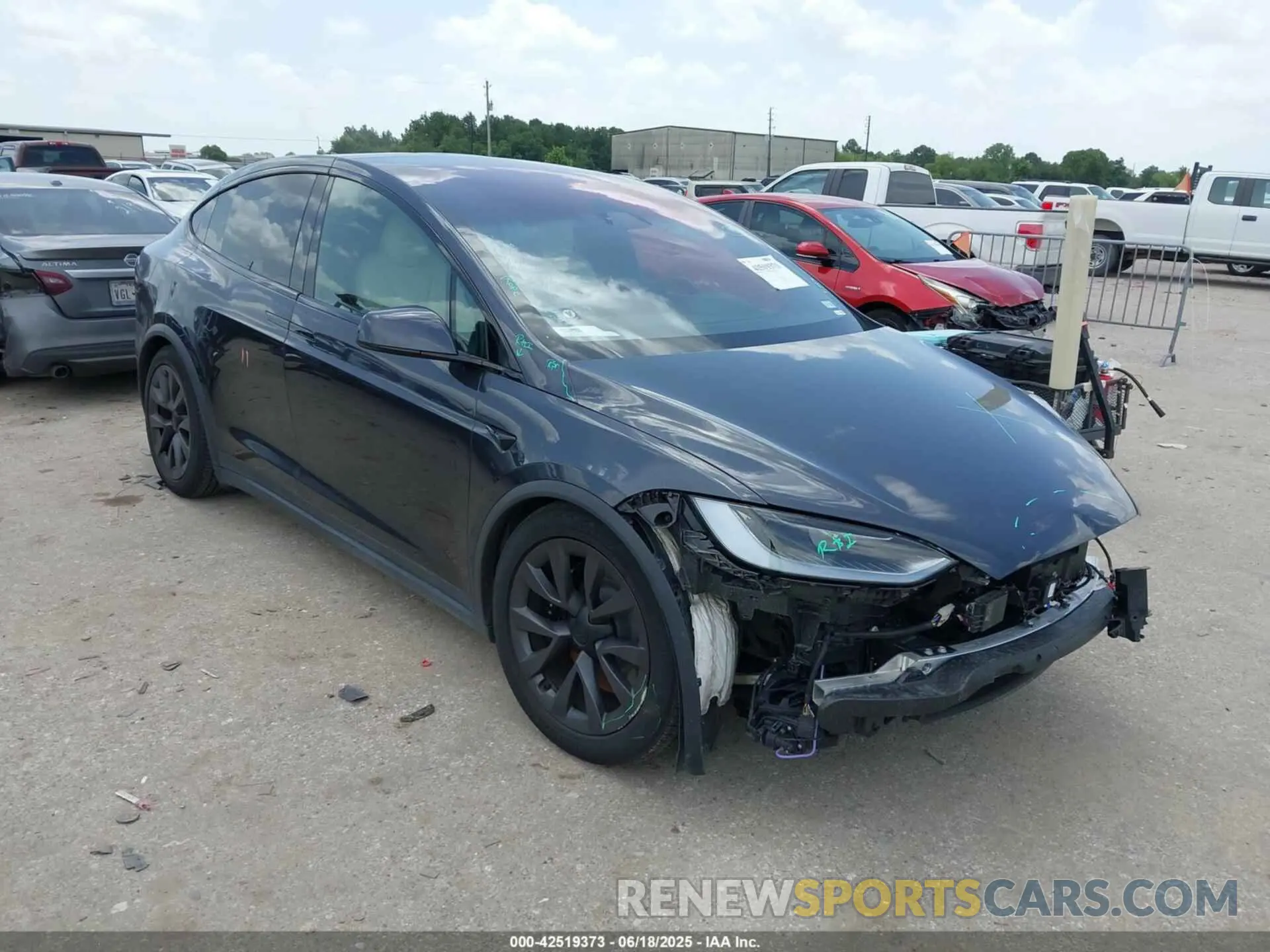 1 Фотография поврежденного автомобиля 7SAXCDE52RF446170 TESLA MODEL X 2024