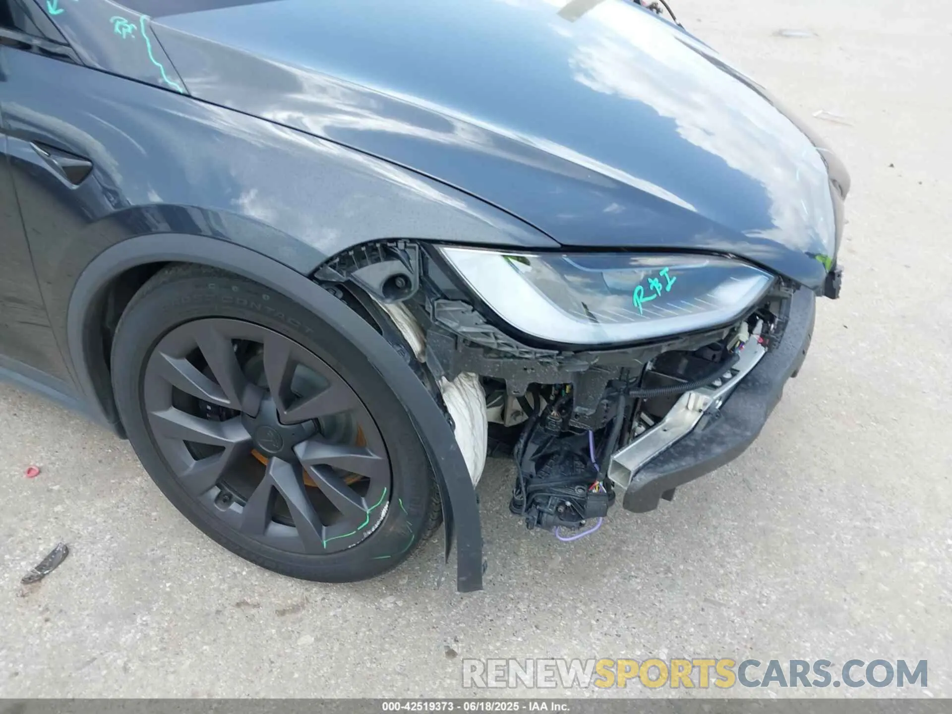 6 Фотография поврежденного автомобиля 7SAXCDE52RF446170 TESLA MODEL X 2024