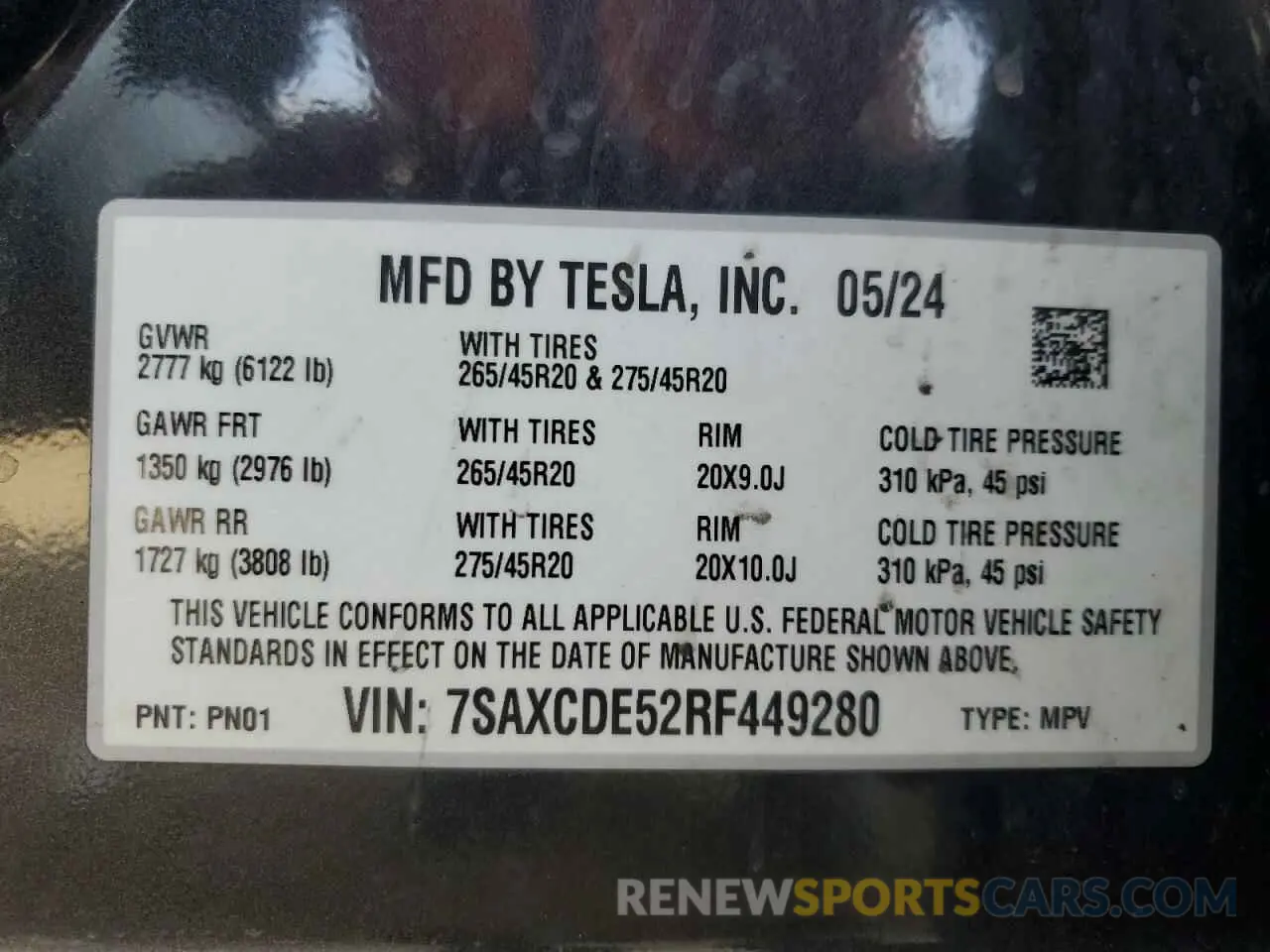 14 Фотография поврежденного автомобиля 7SAXCDE52RF449280 TESLA MODEL X 2024