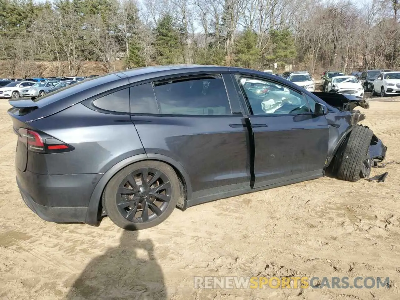 3 Фотография поврежденного автомобиля 7SAXCDE52RF449280 TESLA MODEL X 2024