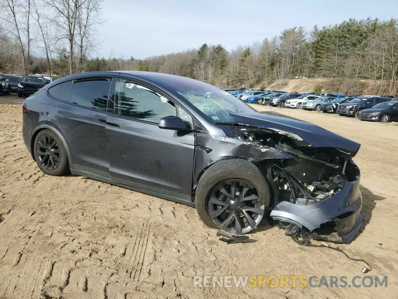 4 Фотография поврежденного автомобиля 7SAXCDE52RF449280 TESLA MODEL X 2024
