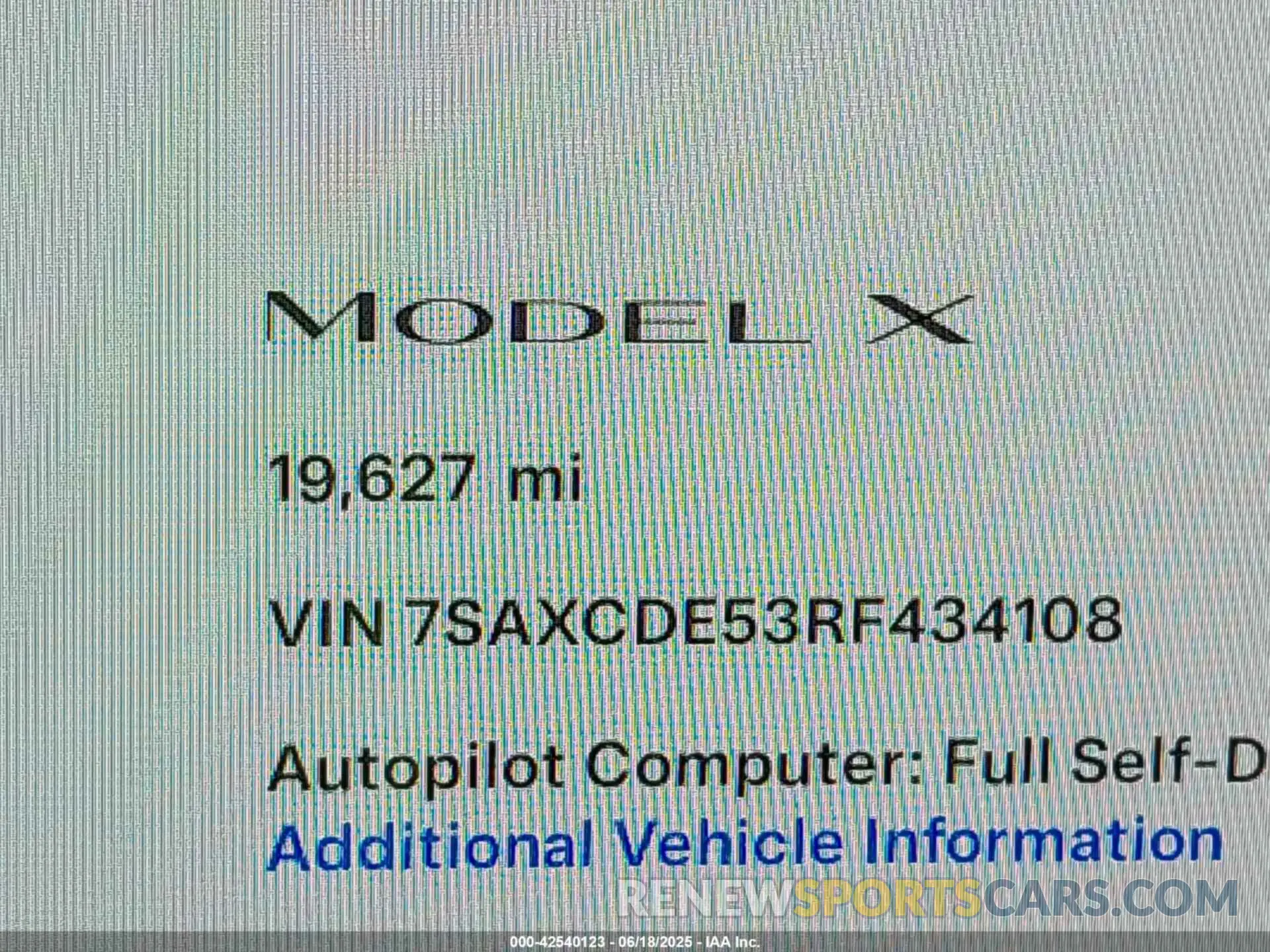 16 Фотография поврежденного автомобиля 7SAXCDE53RF434108 TESLA MODEL X 2024