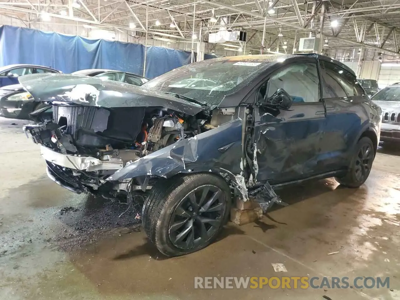 1 Photograph of a damaged car 7SAXCDE54RF441715 TESLA MODEL X 2024