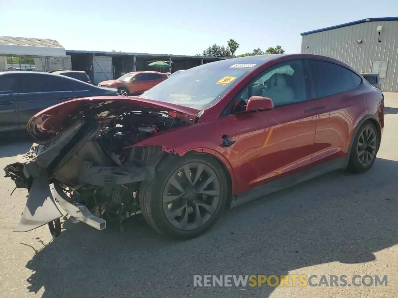 1 Photograph of a damaged car 7SAXCDE57RF433916 TESLA MODEL X 2024