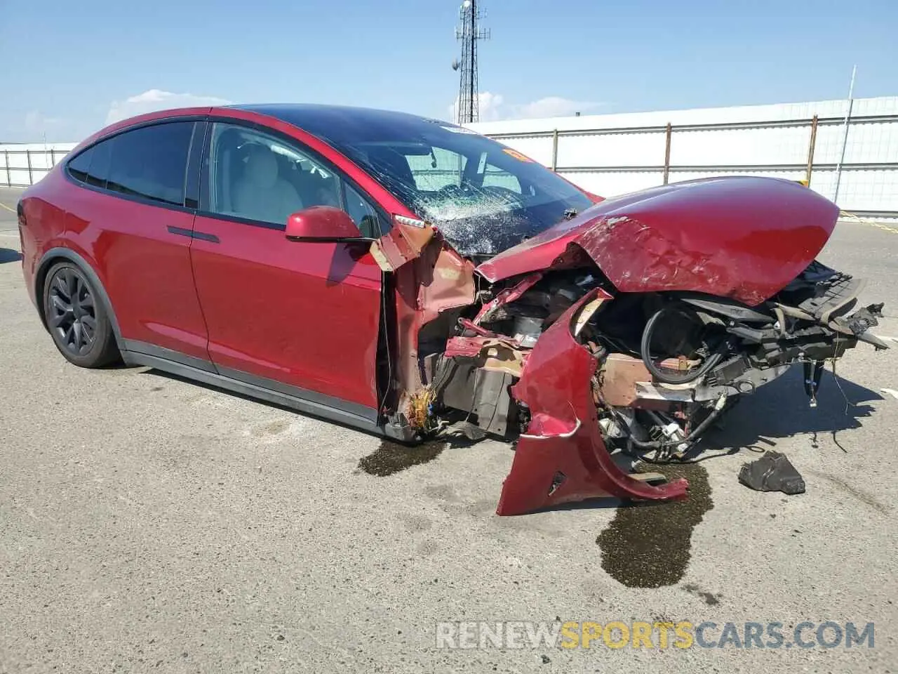 4 Photograph of a damaged car 7SAXCDE57RF433916 TESLA MODEL X 2024
