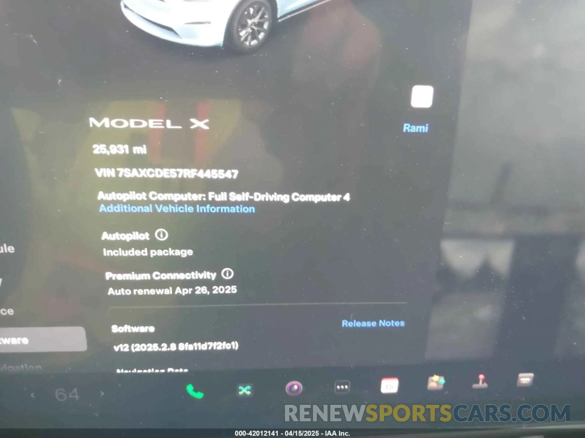 7 Фотография поврежденного автомобиля 7SAXCDE57RF445547 TESLA MODEL X 2024
