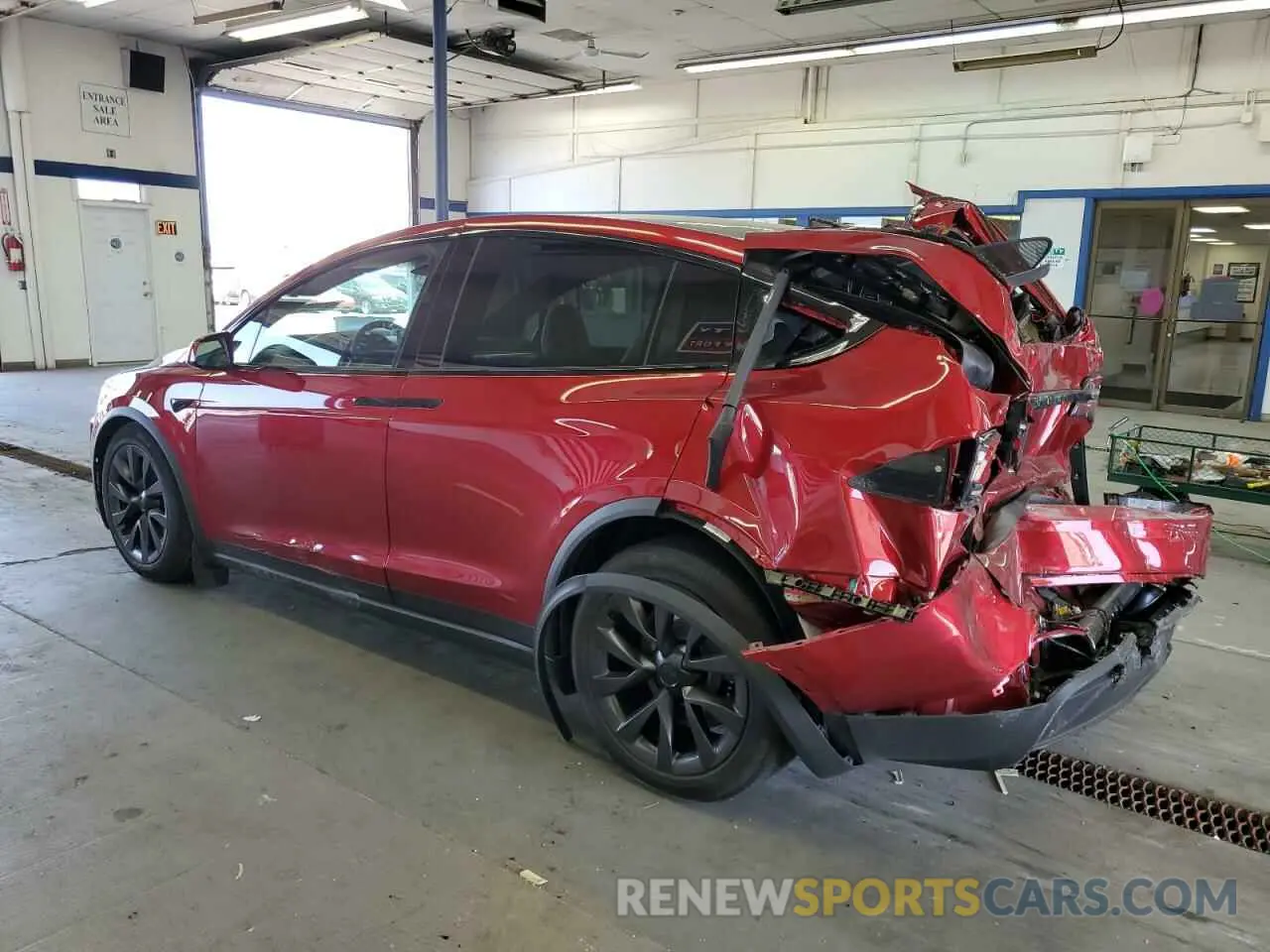 2 Photograph of a damaged car 7SAXCDE5XRF442190 TESLA MODEL X 2024