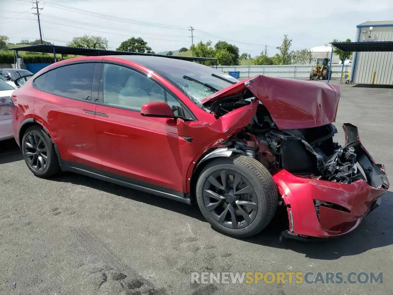4 Photograph of a damaged car 7SAXCBE5XSF462305 TESLA MODEL X 2025