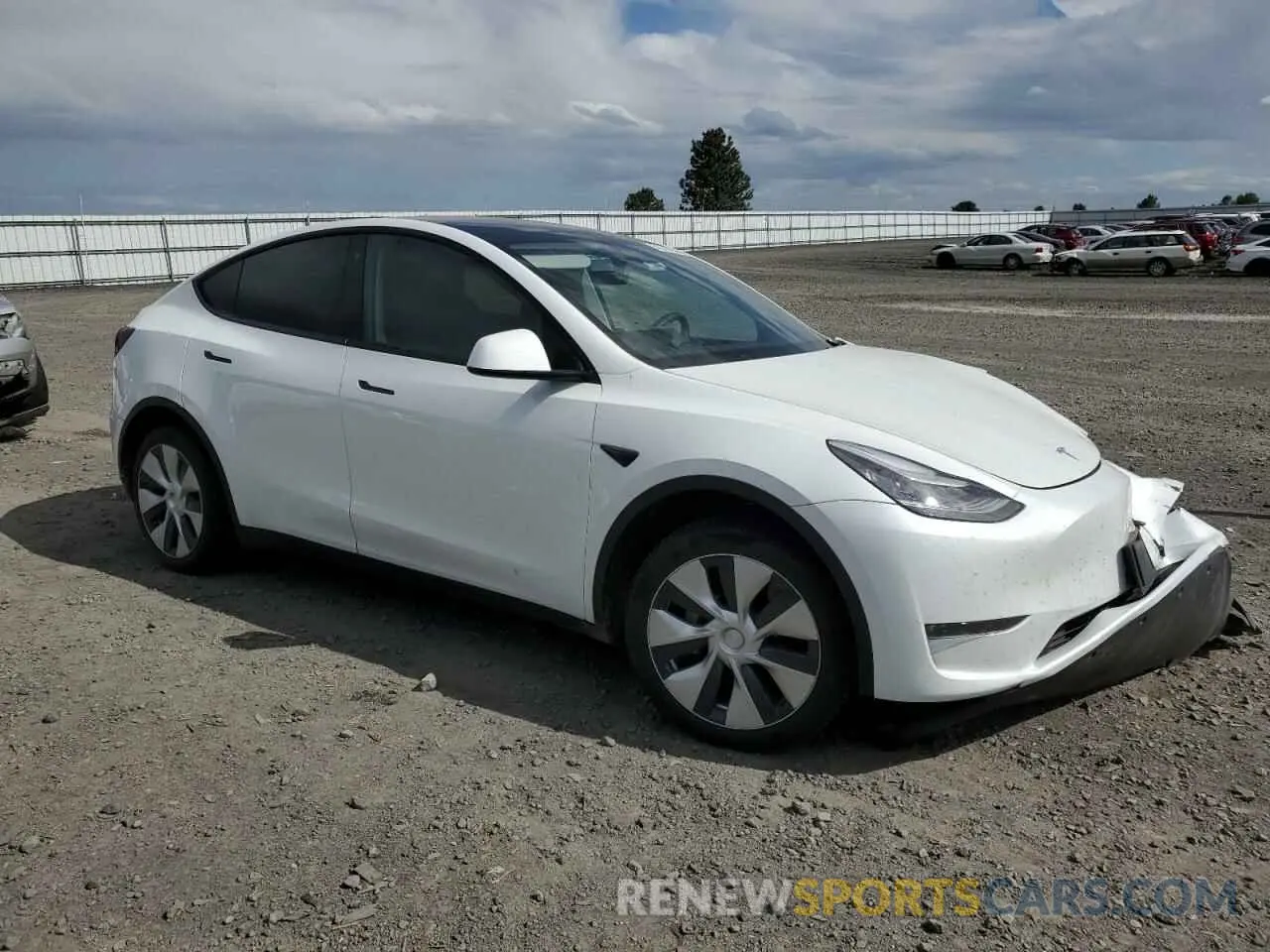 4 Photograph of a damaged car 5YJYGDEE0LF015680 TESLA MODEL Y 2020
