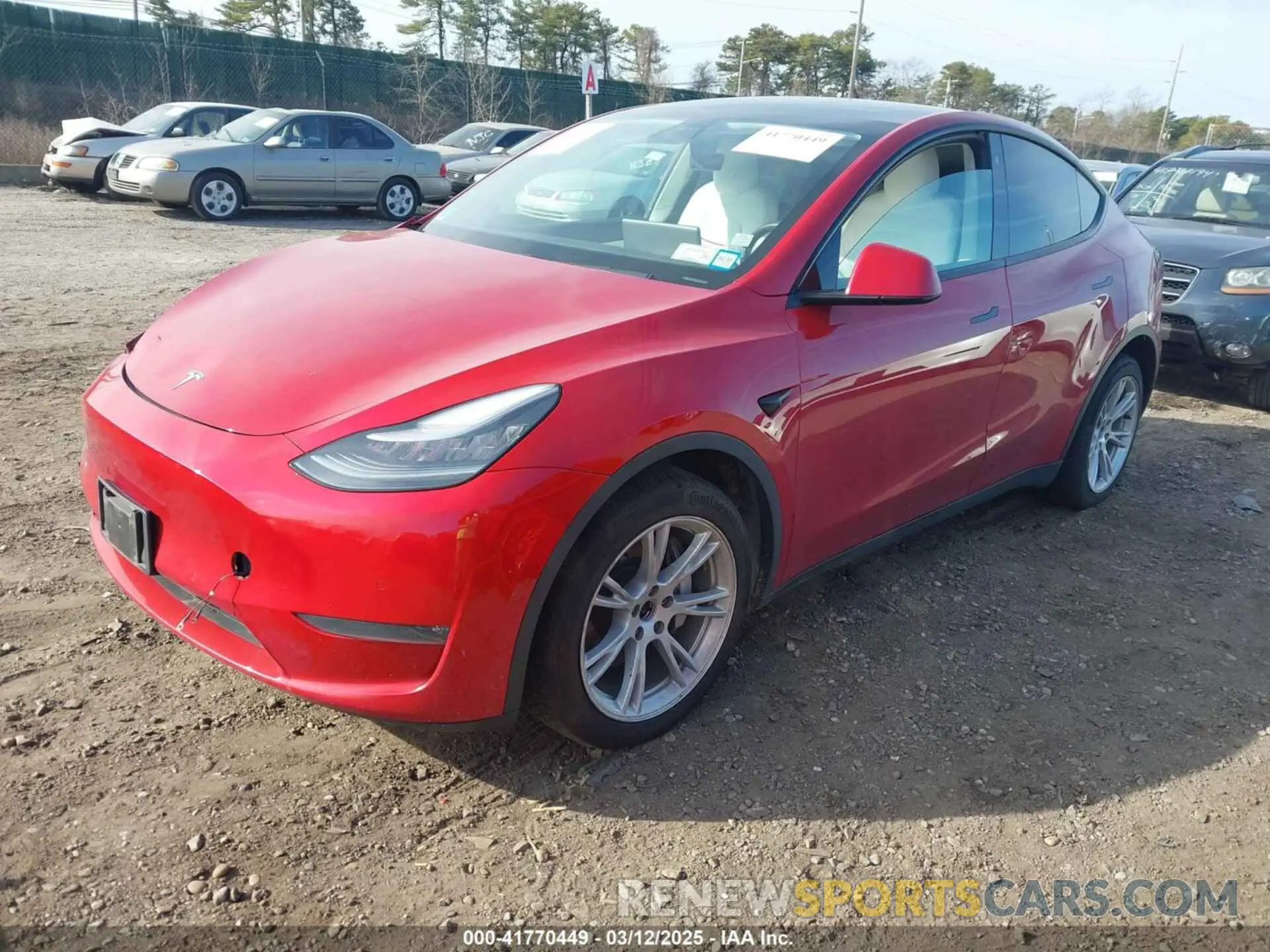 2 Photograph of a damaged car 5YJYGDEE0LF020037 TESLA MODEL Y 2020