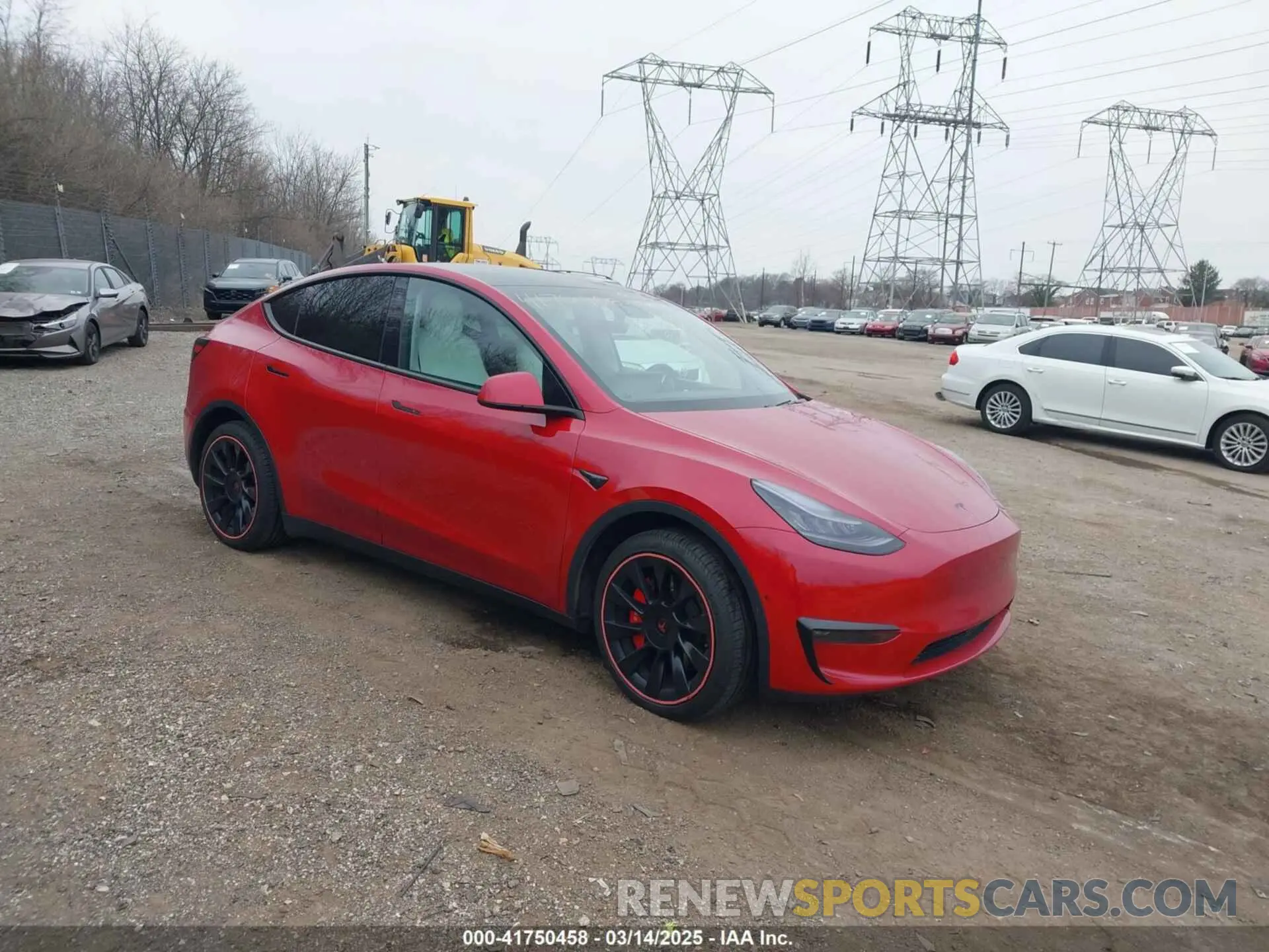 1 Photograph of a damaged car 5YJYGDEE1LF059798 TESLA MODEL Y 2020