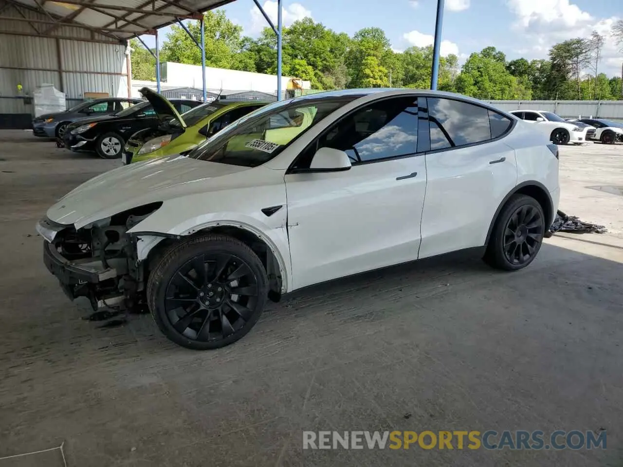 1 Photograph of a damaged car 5YJYGDEE2LF014479 TESLA MODEL Y 2020