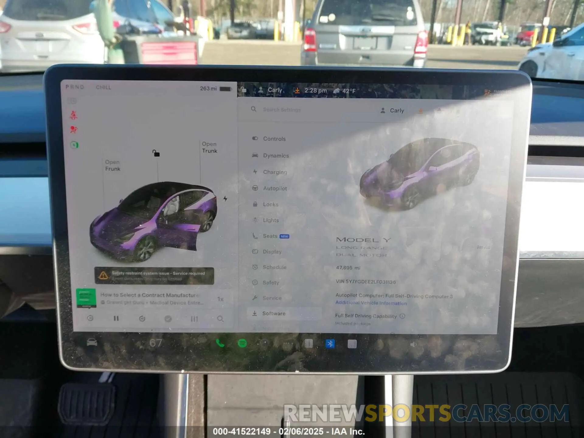 19 Photograph of a damaged car 5YJYGDEE2LF031136 TESLA MODEL Y 2020