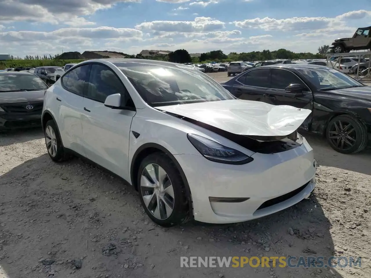 1 Фотография поврежденного автомобиля 5YJYGDEE3LF013518 TESLA MODEL Y 2020