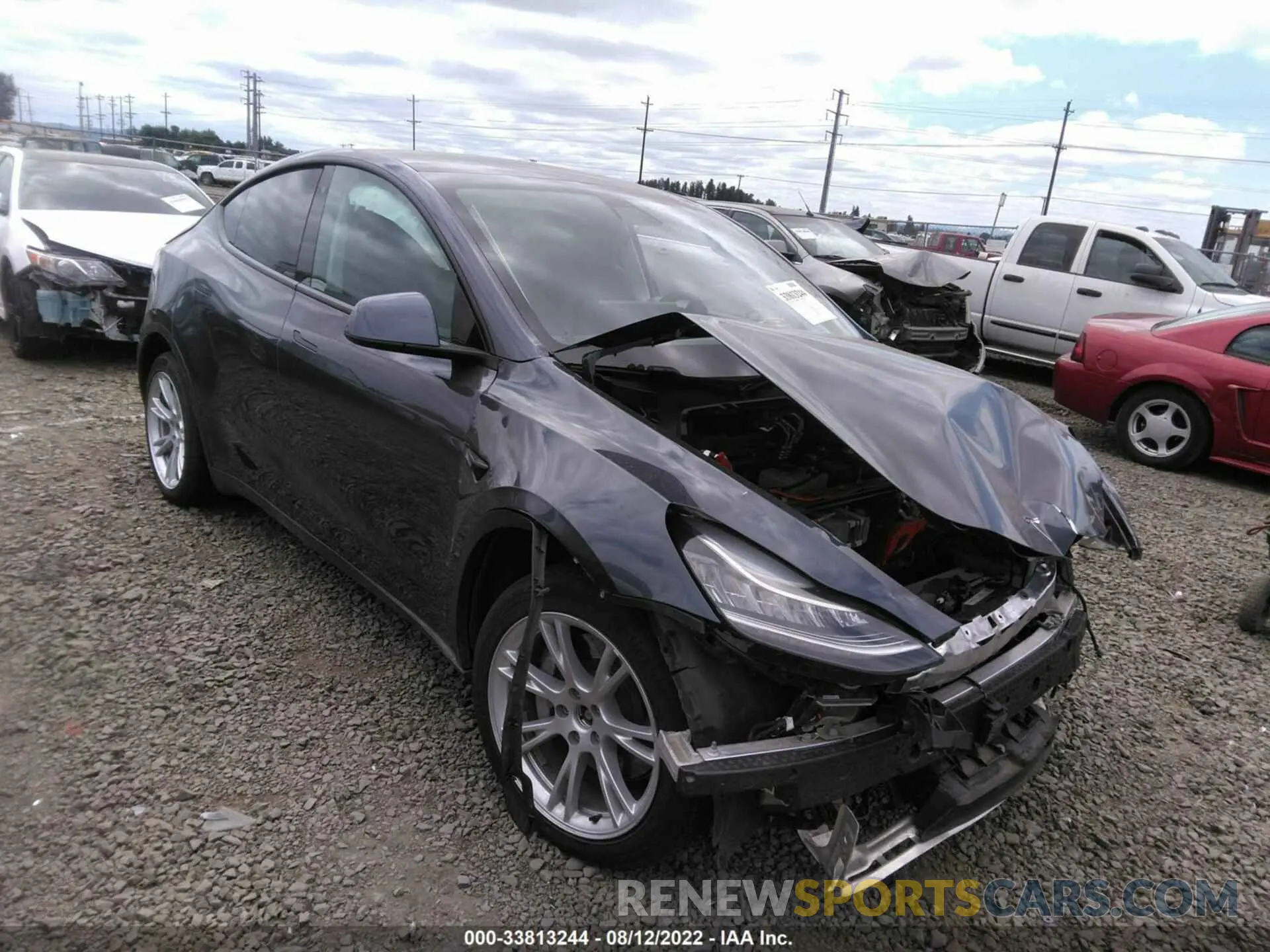 1 Photograph of a damaged car 5YJYGDEE3LF013678 TESLA MODEL Y 2020
