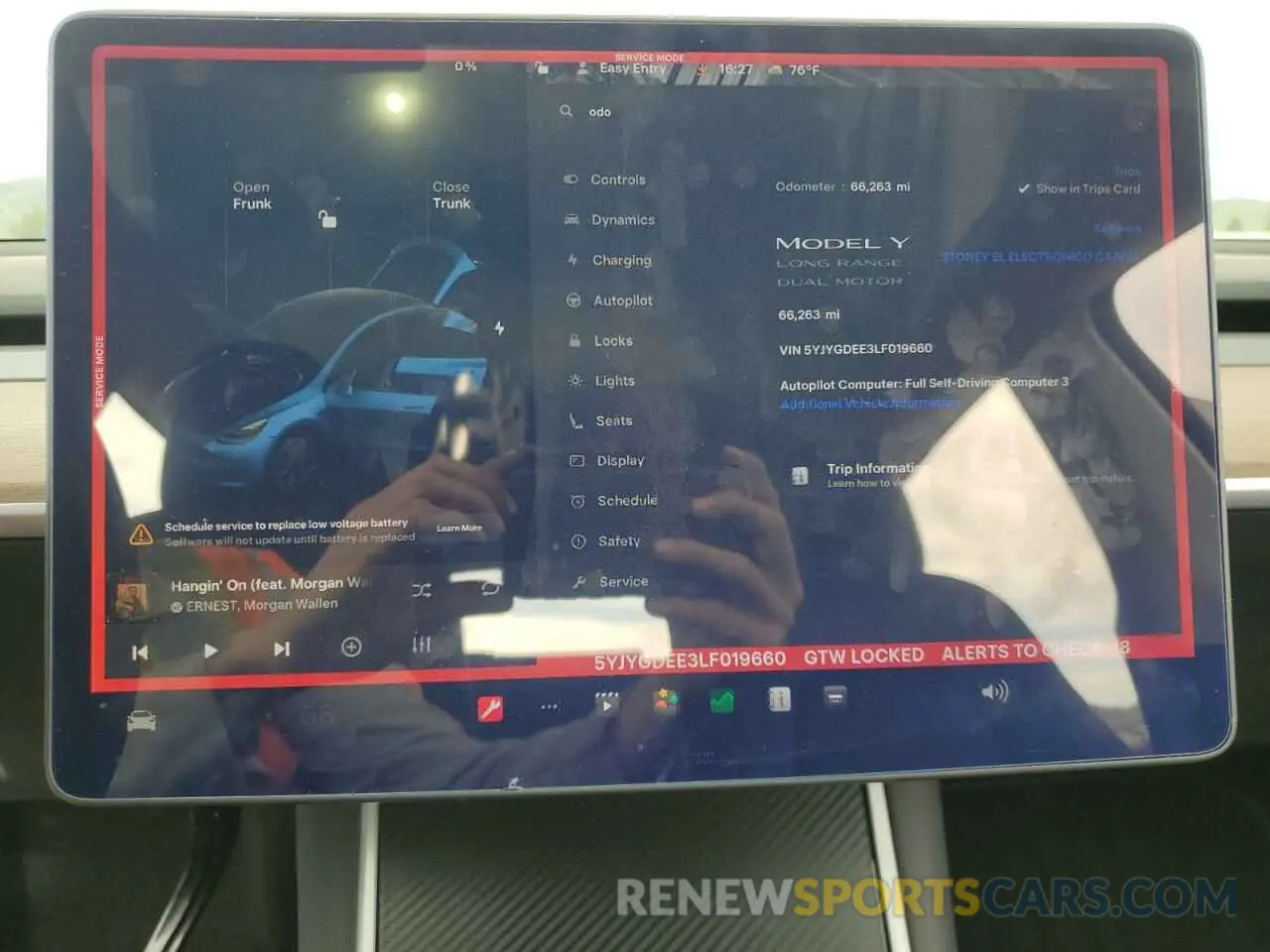 9 Photograph of a damaged car 5YJYGDEE3LF019660 TESLA MODEL Y 2020