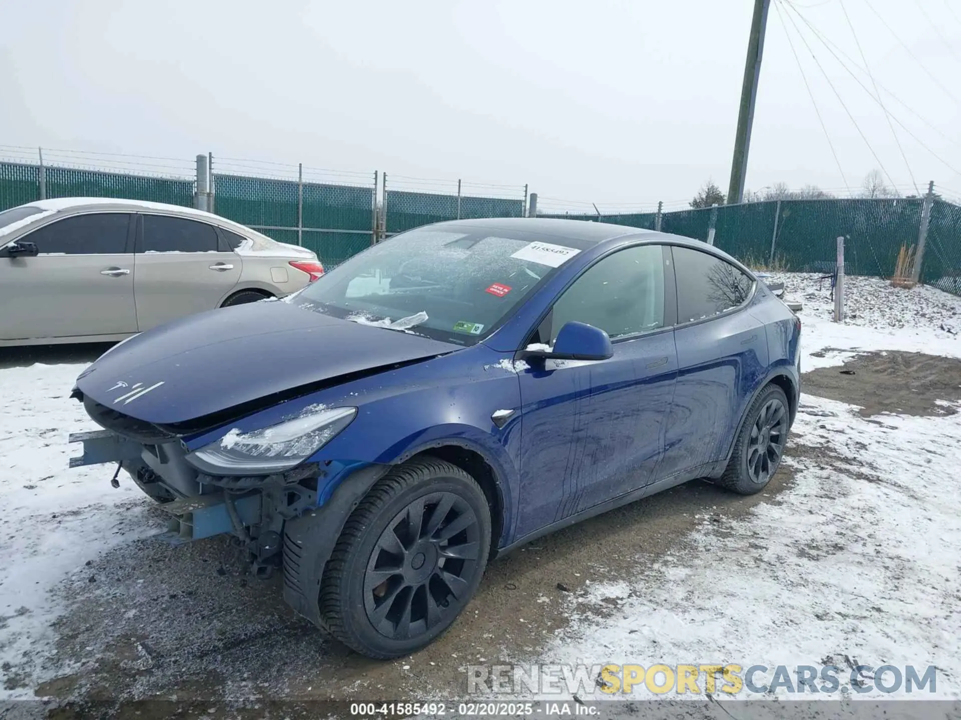 2 Фотография поврежденного автомобиля 5YJYGDEE3LF038578 TESLA MODEL Y 2020