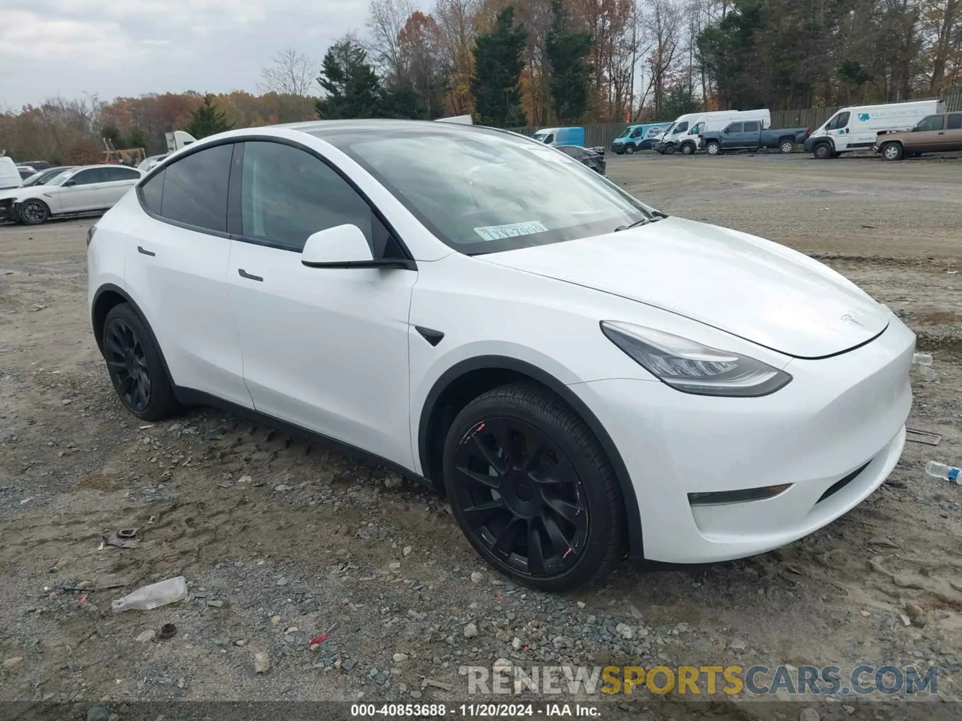1 Photograph of a damaged car 5YJYGDEE3LF049077 TESLA MODEL Y 2020