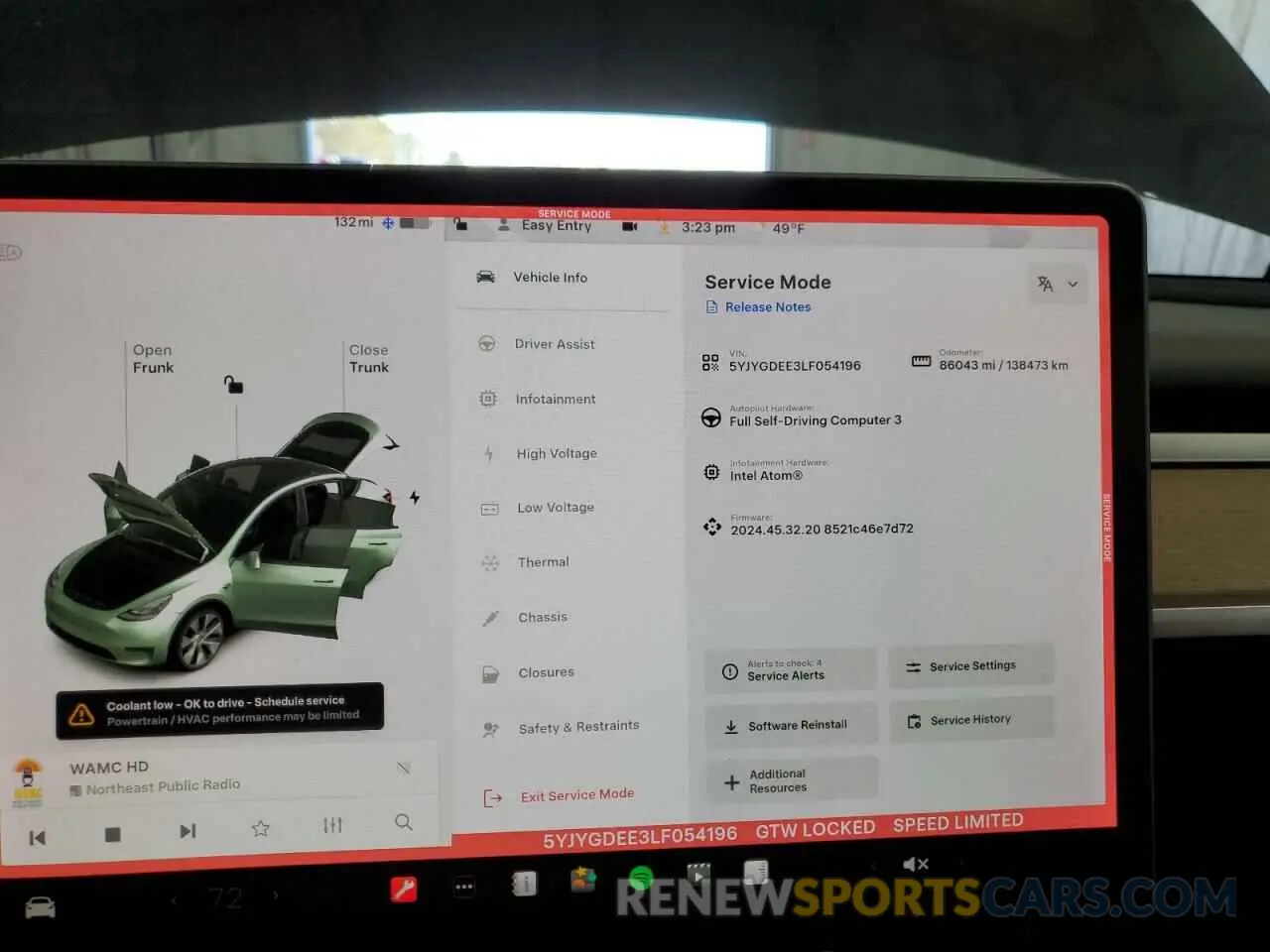 9 Фотография поврежденного автомобиля 5YJYGDEE3LF054196 TESLA MODEL Y 2020